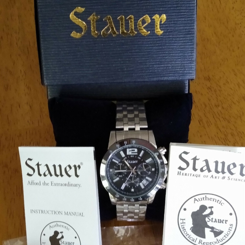 Stauer Jet-Setter Chronograph Watch Stainless